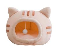 Lit pour Chat Couvert, Grands Lits pour Chats lavables en Machine avec Fond antidérapant, Chenil d'intérieur Portable pour Mini Chiens, Chiots, Chats et Chatons de Taille Moyenne