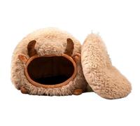 Lit pour chat couvert, lit pour chat fermé, lit pour animaux de compagnie respirant et chaud, housse de couette pour chien, lit pour chat, nid semi-fermé pour l'intérieur et l'extérieur, chiots