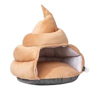 Lit pour chat couvert - Niche pour chat au design attrayant, polyvalent, maison pour chat en forme de crottes | Soulagez le stress, lits confortables pour animaux domestiques, niche souple fermée