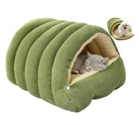 Lit pour Chat Cozy Monster, Niche pour Animaux de Compagnie pour Chats d'intérieur, lit Tente Doux et Chaud avec Coussin Amovible et Lavable pour Chat et Petit Chien