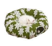 Lit pour Chat De avec Tunnel | Lit De Beignet De Chat | Coussin Tunnel Confortable pour, pour Le Salon, Le Balcon, L'enrichissement De La Maison, La Chambre À Coucher, l'exercice, Le Somme