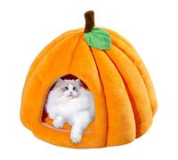 Lit pour chat d'Halloween - Lit de grotte pour animaux de compagnie