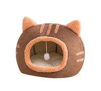 Lit pour chat d'hiver semi-classifié lit profond chien maison chaton forme animal de compagnie pour chatons fournitures de sommeil maisons chats grandes maisons chats chaud sans coussin chauffant