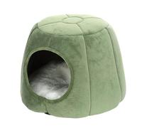 Lit pour chat d'intérieur - Niche de luxe pour petit chien | Maison fermée lavable avec coussin amovible - Pod de couchage d'hiver chaud pour chiots et chatons, abri confortable pour usage domestique