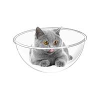 Lit pour chat en acrylique très transparent pour , repos et escalade | Lit dôme en acrylique pour animaux de compagnie, activités de jeu, d'escalade et de repos pour balcon, salon
