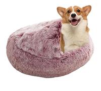 Lit pour chat en coquillage créatif pour chiots, lit pour chat avec capuche, lit pour chat avec housse pour l'intérieur, chenil à capuche pour chats grand et chaud pour l'hiver