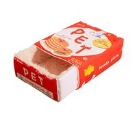 Lit pour chat en forme de snack - Lit rectangulaire lavable en machine avec fermeture éclair - Design extensible confortable pour chats d'intérieur, chatons et petits chiens