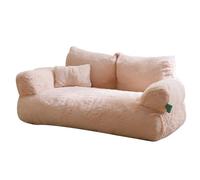 Lit pour chat en peluche ultra douce pour chien et chat - Pour intérieur - Soulage la pression musculaire et articulaire - Design privé et confortable - Amovible et lavable - Design antidérapant