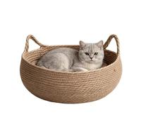Lit pour chat en rotin Nid à griffer en rotin respirant