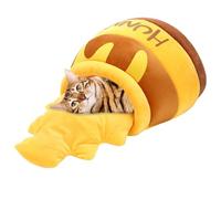 Lit pour chat intérieur : tente fermée pour animaux de compagnie avec rembourrage respirant, jolie maison pour animaux dimensionnellement stable, de repos moelleuse, endroit relaxant pour