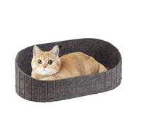 Lit pour chat | Lit en feutre pour animal domestique, tapis anti-mastication confortable et résistant aux rayures pour intérieur ou extérieur, chaise, canapé, fenêtre, voiture, voyage