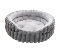 Lit pour chat mignon, lit pour chat d'intérieur, lit rond chaud en forme de donut, peluche douce, lavable en machine, pour chaton, chiot apaisant, animal endormi, voyage d'hiver, 50 x 50 x 15 cm
