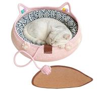 Lit pour Chat Moelleux | Lit Drôle Lavable Antidérapant | Nid pour Chat - pour Chaton, Chien, Sommeil, Jeu, intérieur, Maison, Appartement, Salon, Balcon