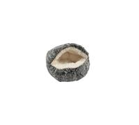 Bobby Poilu - Niche à Bulles pour Chats Extra Doux en Peluche - Coussin pour Chiens et Chats - Lavable en Machine - Beige - 50 x 35 x 20 cm