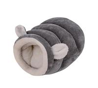 Lit pour chat, nid semi-fermé en peluche chaude pour animal domestique - Lit d'hiver fermé pour chat | Pour chaton, intérieur et extérieur, maison, repos par temps froid, confort de jeu