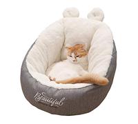 Lit Pour Chat,Petit Chien Chat Animaux Sofas Confortables Maisons Creative Mignon Chaud Doux Lit Cuddler Renforcer Salon Avec Coussin Lavable Couchage Confortable Intérieur Profond 42*42*30 Cm Pour