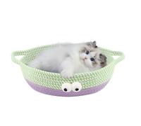 Lit pour chat pour chatons, accessoire pour animaux de compagnie, doux et lavable, lit pour chaton et nid de chat pour l'intérieur | Pour chambre à coucher, salon, été, petits, moyens et grands chats