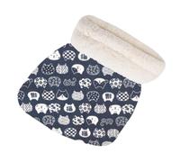 Lit pour chat refuge en peluche douce fermée et imperméable au vent | Sac de couchage d'hiver pour chats pour salon, porche, intérieur et extérieur en hiver, animaux de compagnie