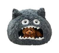 Lit pour Chat - S M L Grotte pour Animaux Cosy, Abri Mignon Avec Coussin Amovible Lavable | Enclos Chaud Pour Chatons, Chiots, Petits Chiens, Peluche Secret Base Nid pour Sl