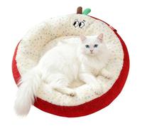 Lit pour chat - Velvet, 19.69x19.69in Cat Bed Nest Soft And Calming | Coussin chaud antidérapant pour animaux de compagnie, nid de sommeil en peluche pour chats, chiens, chambres, salles de vie