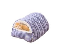 Lit pour chats - Chaud et confortable amovible | Maison pour animaux de compagnie et lit pour chats | pour salon, patio, balcon, jardin, refuge pour jouer, faire la sieste et se reposer