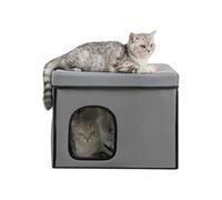 Lit pour chats - Maison pliable pour chats avec effet rafraîchissant - Fournir une grotte pour dormir des animaux domestiques Hamac froid Voyage Voiture Balcon Chambre Patio Maison