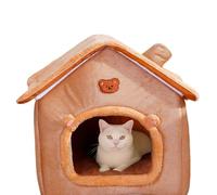 Lit pour chats - Maison relaxante avec coussin amovible - Lit chaud pour petits chiens et grotte pour chats - Pour animaux domestiques et petits chiens hiver chambre salon balcon