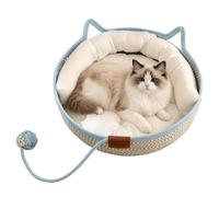 Lit pour Chats Panier en corde coton tressé à la main avec queue de jouet