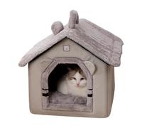 Lit Pour Chats Tapis De Nid Et Tente Épaissi Et Chaud | Lit Chat Caverne Pour Chaton Chiot Petits Chiens Animal Hiver