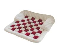 Lit pour Chien - 27,56 Pouces Lit pour Animaux Ultra-Doux en Flanelle | Coussin De Sommeil Rembourré Confortable - Lits De Relaxation Antidérapant pour Chiens pour Un Sommeil Paisible À La Maison