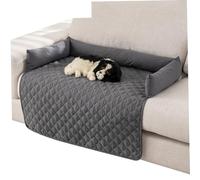 Lit pour Chien, 47x30 Pouces, traversin matelassé à 3 côtés pour canapé, lit antidérapant et imperméable pour Chiens, Protection pour Animaux de Compagnie et Tapis de Confort