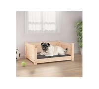 Lit pour chien 65,5x50,5x28 cm Bois de pin solide 821447