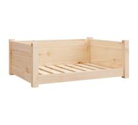 Lit pour chien 75,5x55,5x28 cm Bois massif de pin