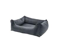 Lit pour Chien 80x67x22 cm Gris Coussin Corbeille Panier Animaux