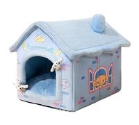 Lit pour Chien apaisant lit pour Animaux de Compagnie Doux Longue Peluche Rose Clair lit pour Chat Rond lit pour Chat Maison Ronde pour Chien lit pour Petits Chiens Chats Nes