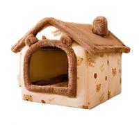 Lit pour Chien apaisant lit pour Animaux de Compagnie Doux Longue Peluche Rose Clair lit pour Chat Rond lit pour Chat Maison Ronde pour Chien lit pour Petits Chiens Chats Nes