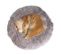 Lit pour chien apaisant pour petits chiens, lit rond pour chien, lit en peluche donut apaisant, lit pour chien, tapis de lit pour animaux de compagnie pour dormir, faire la sieste et se reposer
