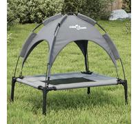 vidaXL Lit pour chien 172592 avec auvent Anthracite tissu Oxford et acier
