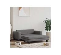 Vidaxl Lit Pour Chien Avec Extension Gris 100x50x30 Cm Similicuir