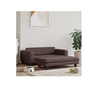 Vidaxl Lit Pour Chien Avec Extension Marron 100x50x30 Cm Similicuir