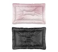 Lit pour chien avec fond antidérapant - Imperméable - Plusieurs scénarios - Cadeau imprimé - Rose - Taille M - 60 x 45 cm