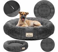 Lit pour chien, Canapé, Oreiller, Dormir, Antidérapant 120 cm Gris foncé