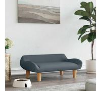 Lit pour Chien Canapé Panier pour Animaux de Compagnie Gris Clair Velours vidaXL