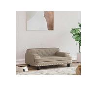 Lit pour chien cappuccino 70x45x30 cm similicuir 171893