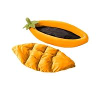 Lit pour chien, conception lavable non glissante, 70x45x15cm, nid d'animaux d'aubergine, lit chaleureux confortable, usage extérieur intérieur sûr, pour le jardin, la caisse, les voyages, la maison, l