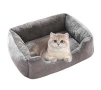 Lit pour Chien - Coussin pour Animaux Doux, Nid Confort pour Chiot | Sommier Moelleux en Peluche, Oreiller de Sommeil Chaud Apaisant avec Base Antidérapante pour Salon Ange Intérieur Balcon Sol et
