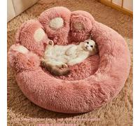 Lit pour Chien de Grande Taille, Cage de Luxe en Peluche, antidérapant, Mignon, Patte d'ours, Anti-anxiété, pour Chiens de Grande Taille, Jumbo,