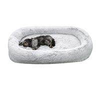 Lit pour chien de taille humaine, lit pour chien de taille humaine, en polaire lavable pour chien, pouf hypoallergénique pour animal domestique, lit doux pour chiot par temps froid, lits géants pour