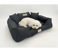 Lit pour Chien Durable Imperméable Cordura - Doux Remplissage Fibre Siliconée comme Duvet - Eco Anti-Allergique - Lavable 30°C sans Essorage - Fabriqué en Pologne - 6 Tailles S à 3XL King Dog