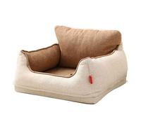 Lit pour Chien Duveteux, Lit pour Chat, Siege Auto Chien avec Housse Amovible & Lavable, Rehausseurs Sièges Autos pour Petite Chiens, Antidérapant Siege Chien Voiture